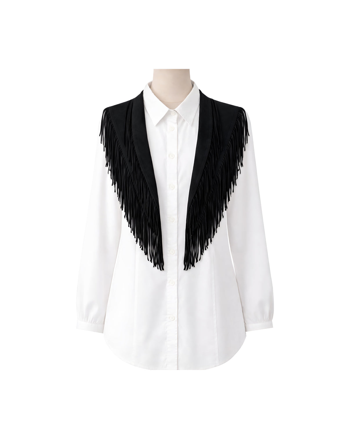 Suede Fringe Collar