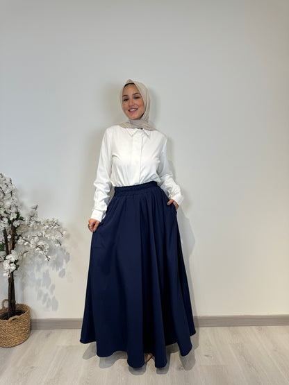 Crepe Cloche Skirt