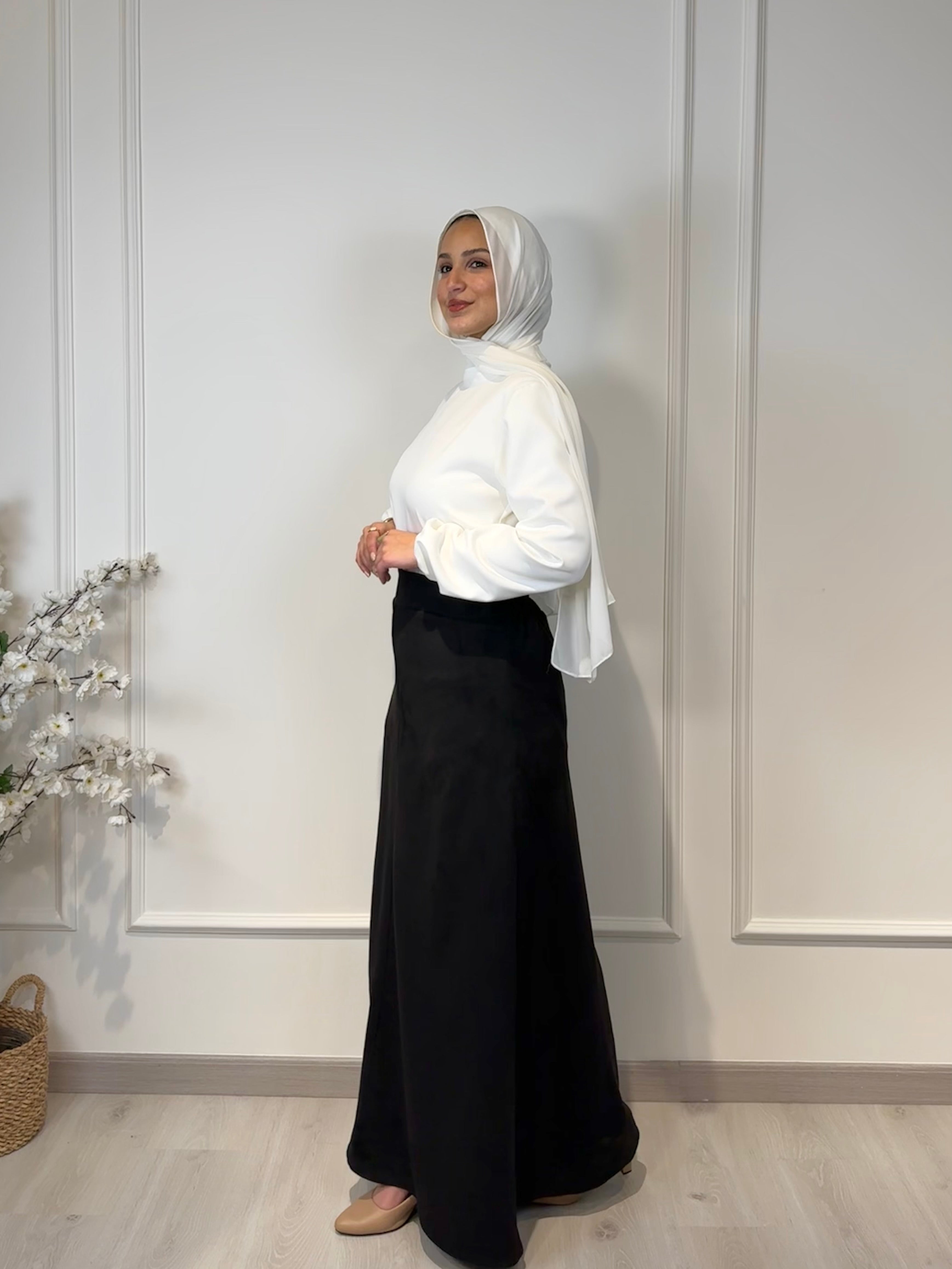 Suede Half Cloche Skirt