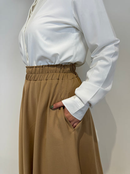 Crepe Cloche Skirt