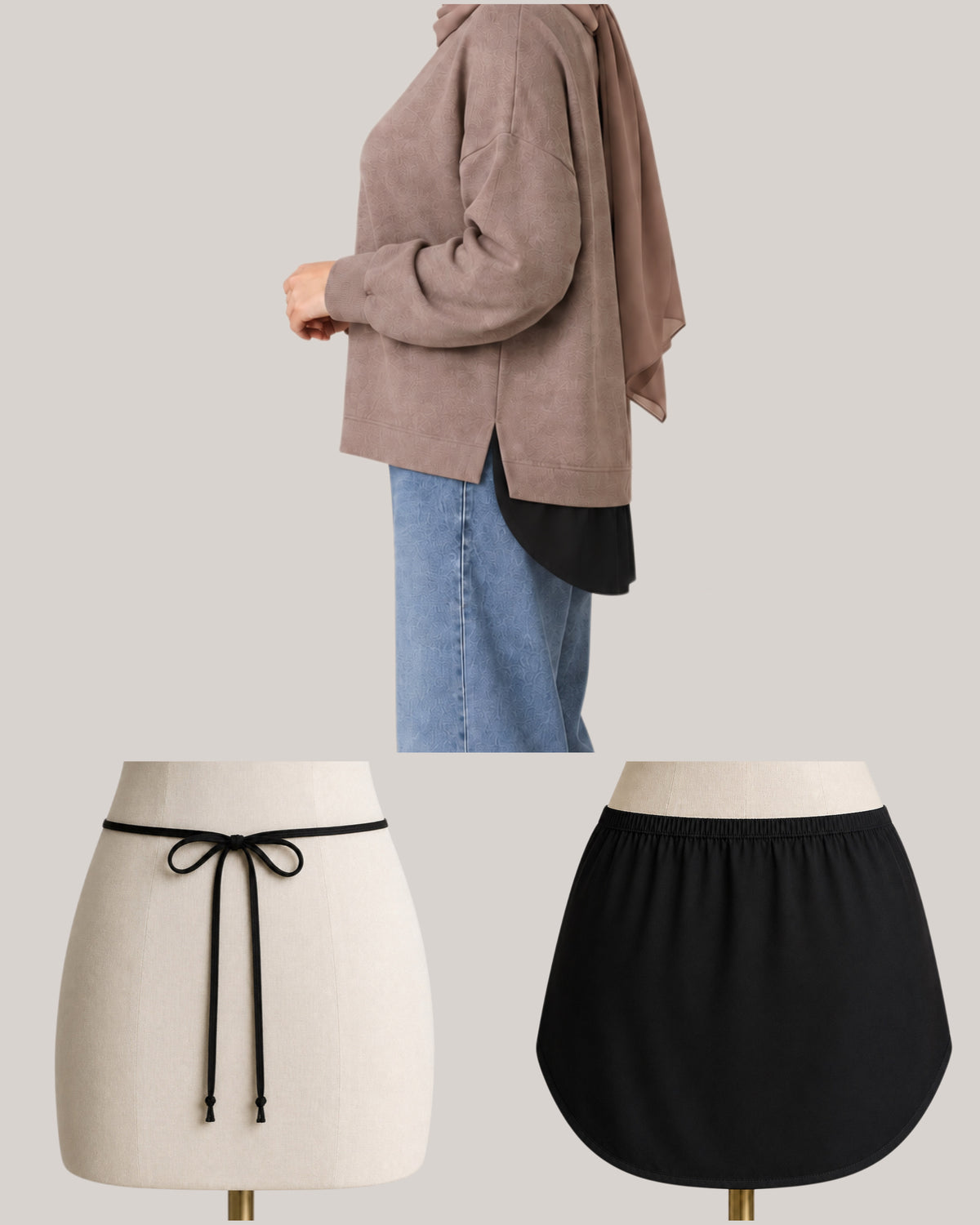 Back Shirt Extender-Front Tie
