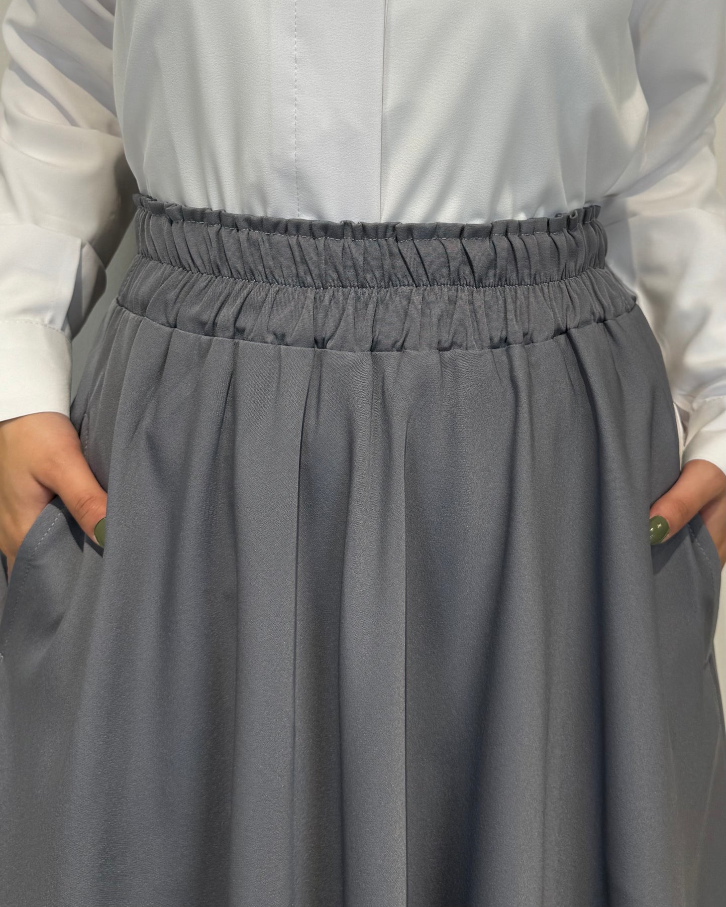 Crepe Cloche Skirt
