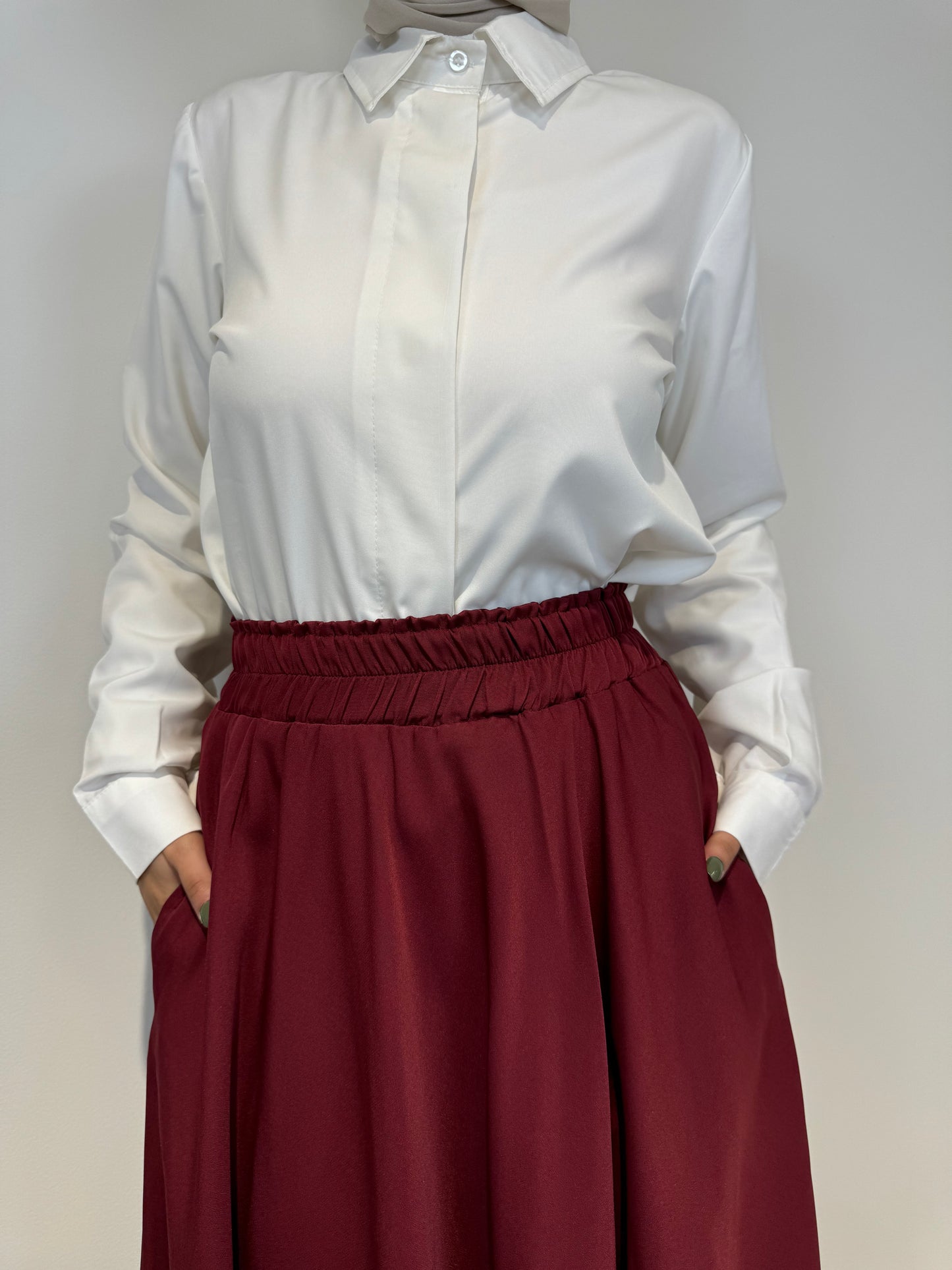 Crepe Cloche Skirt