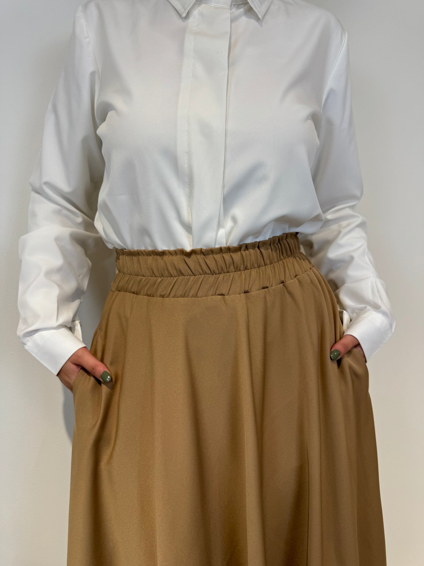 Crepe Cloche Skirt