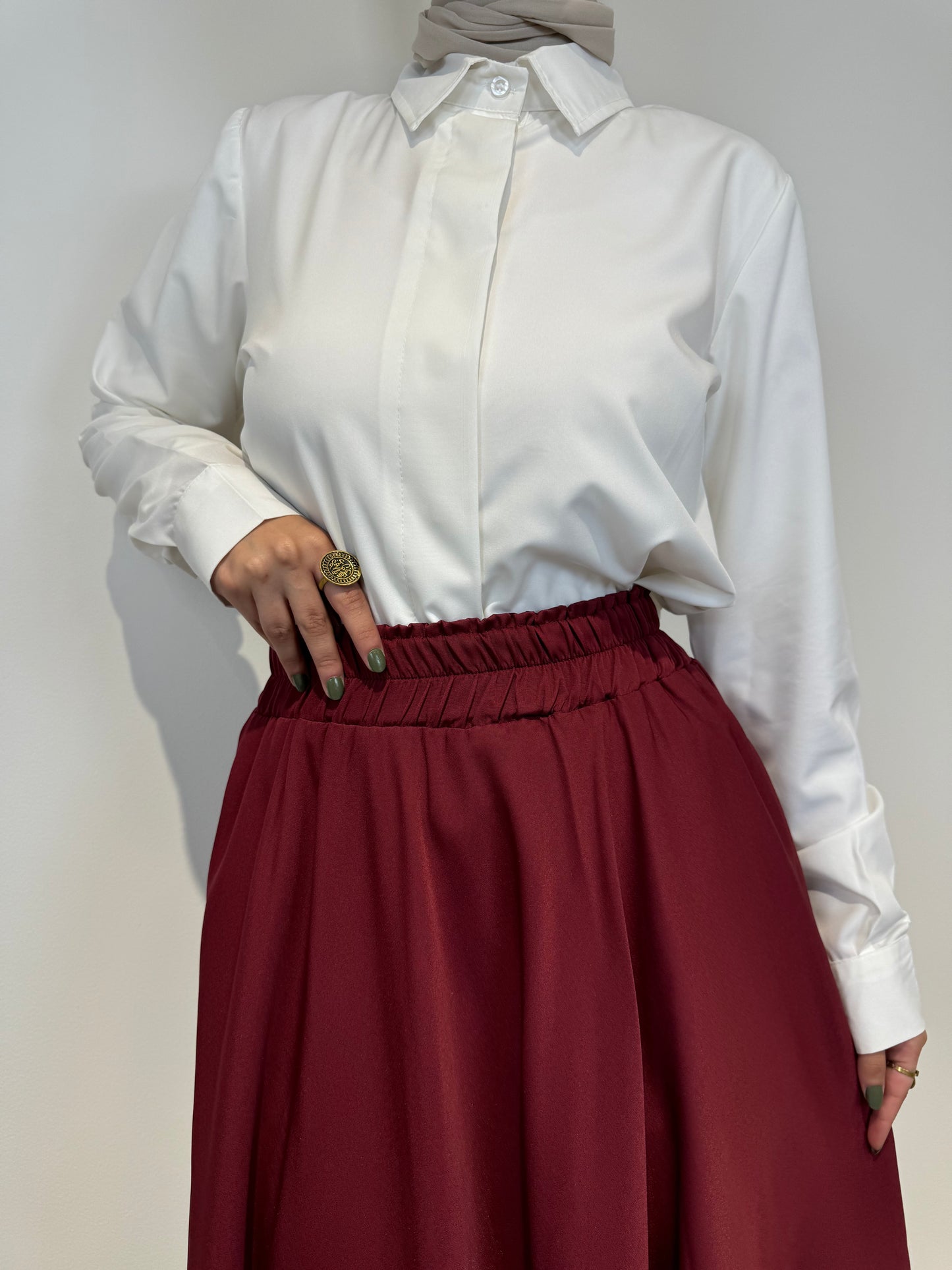 Crepe Cloche Skirt