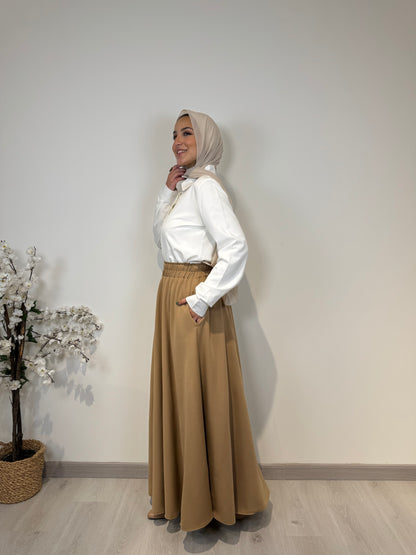 Crepe Cloche Skirt