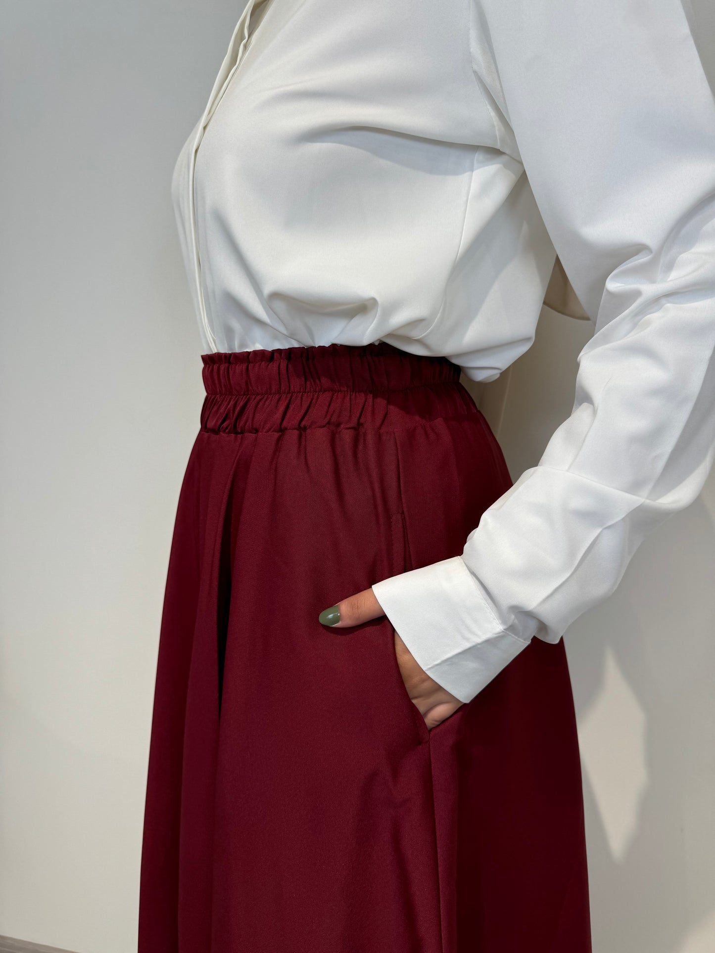 Crepe Cloche Skirt