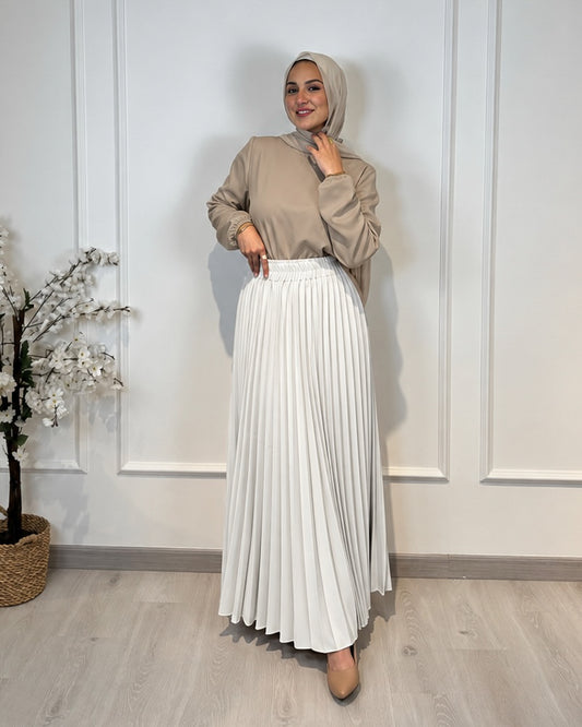Rosaline Crepe Pleated Skirt