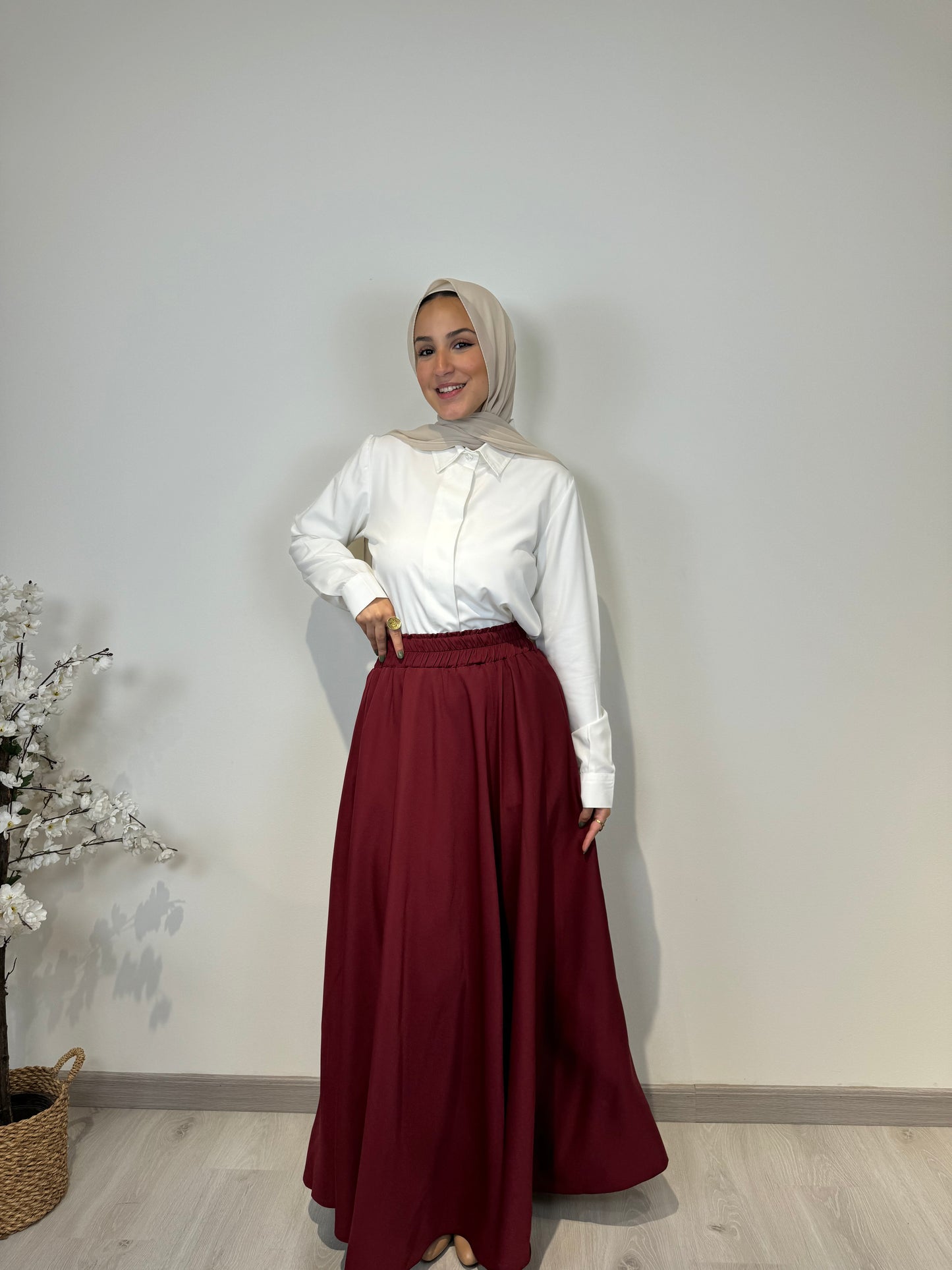 Crepe Cloche Skirt
