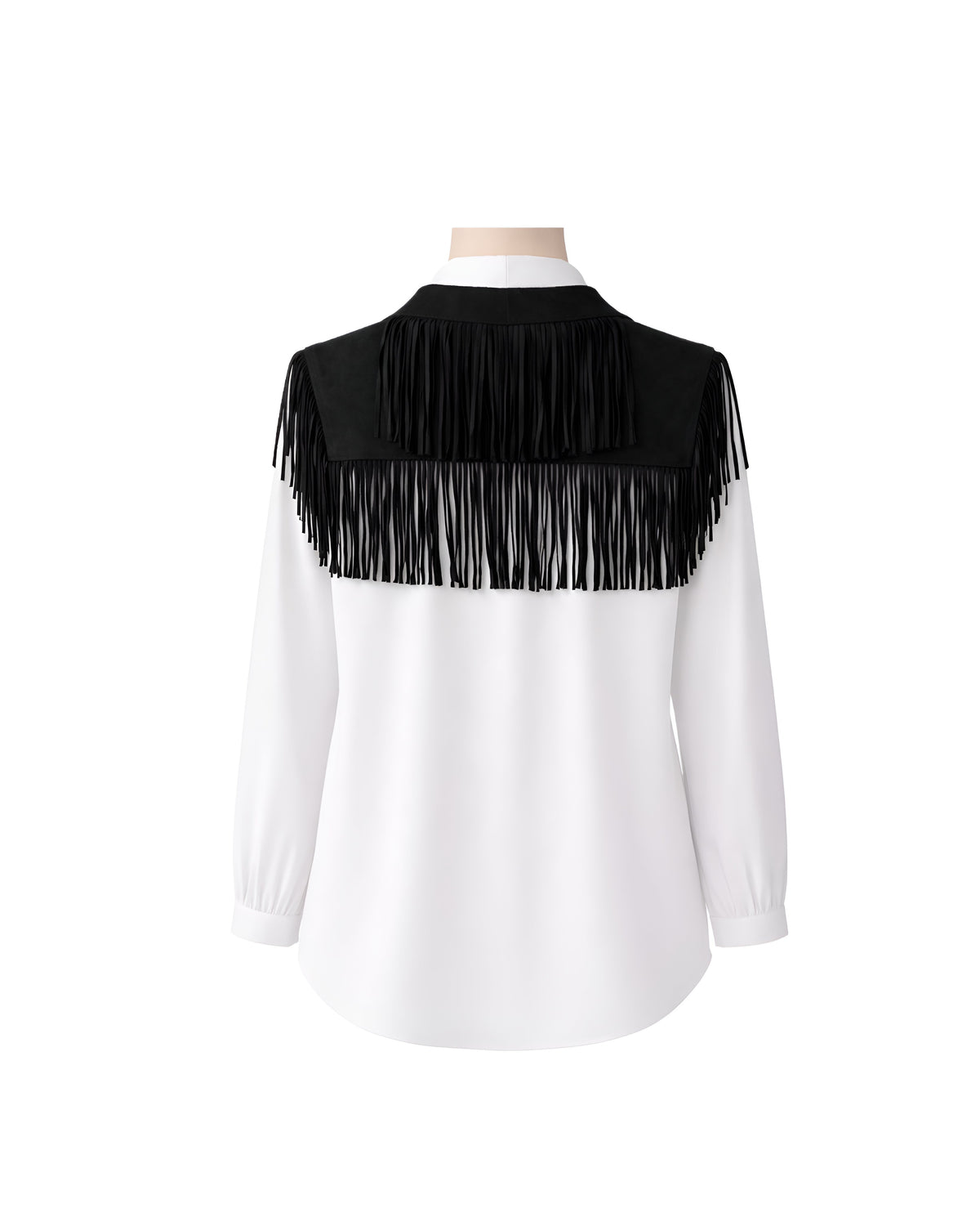 Suede Fringe Collar
