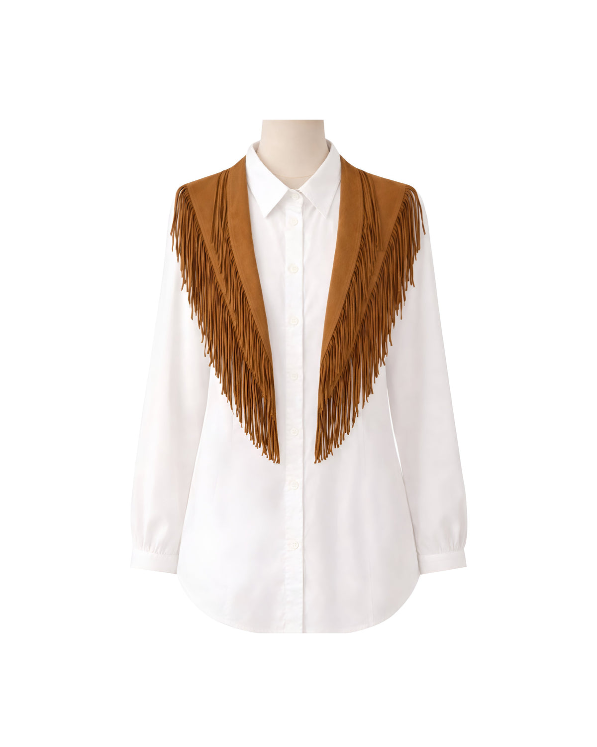 Suede Fringe Collar
