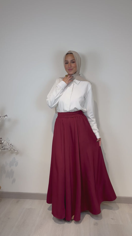 Crepe Cloche Skirt