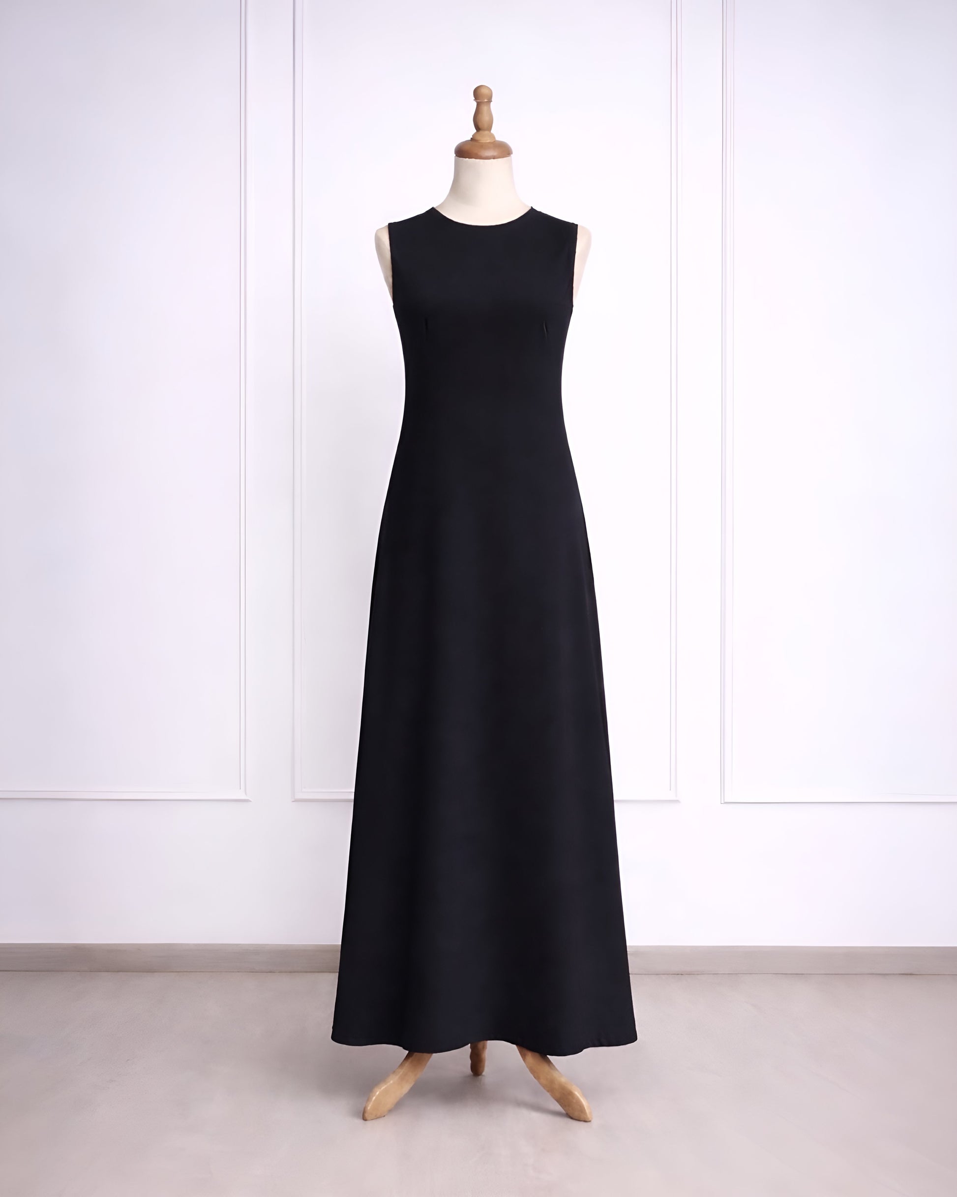 Rosetta lining maxi dress for modest layering under dresses and abayas made from lightweight smooth lining fabr