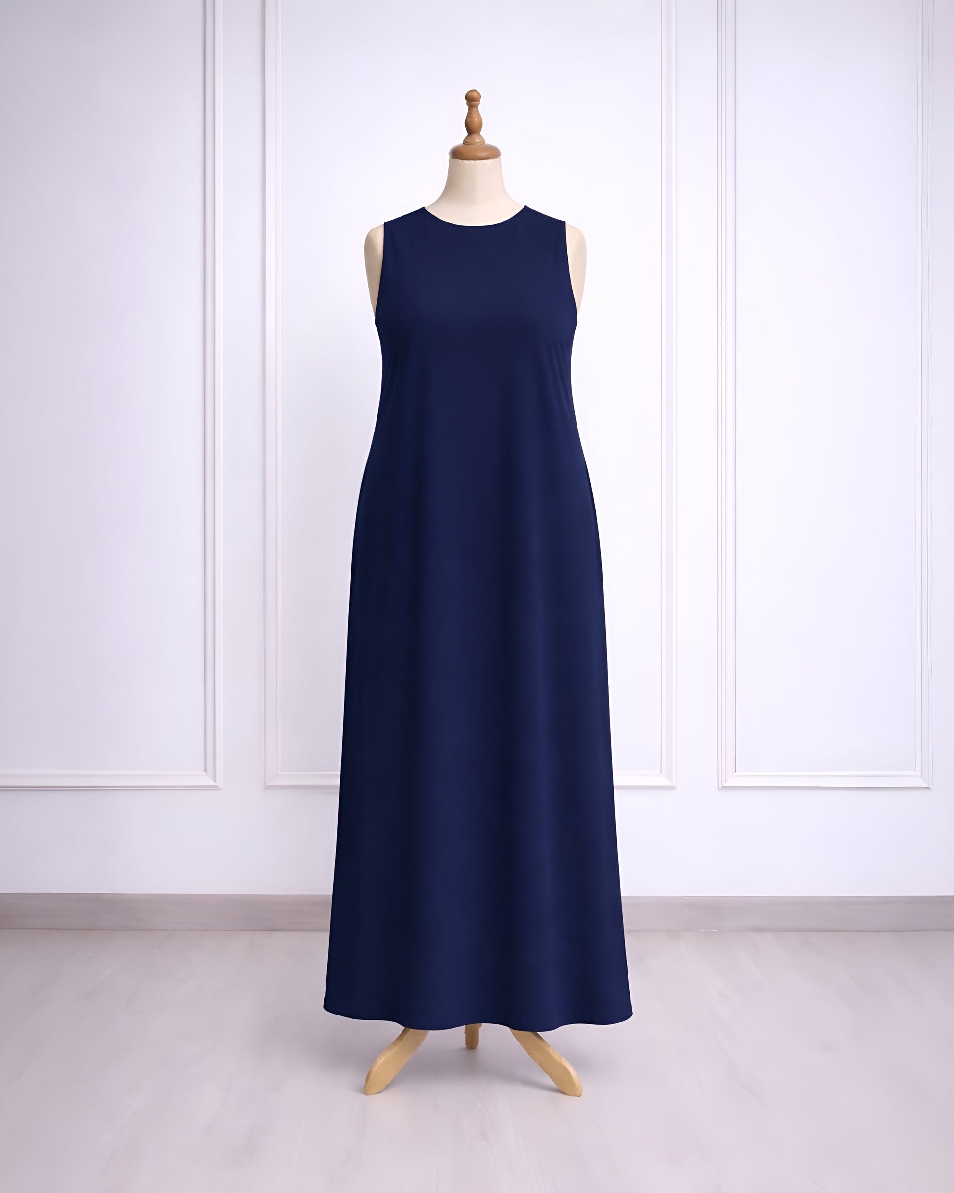 Rosetta lining maxi dress for modest layering under dresses and abayas made from lightweight smooth lining fabr