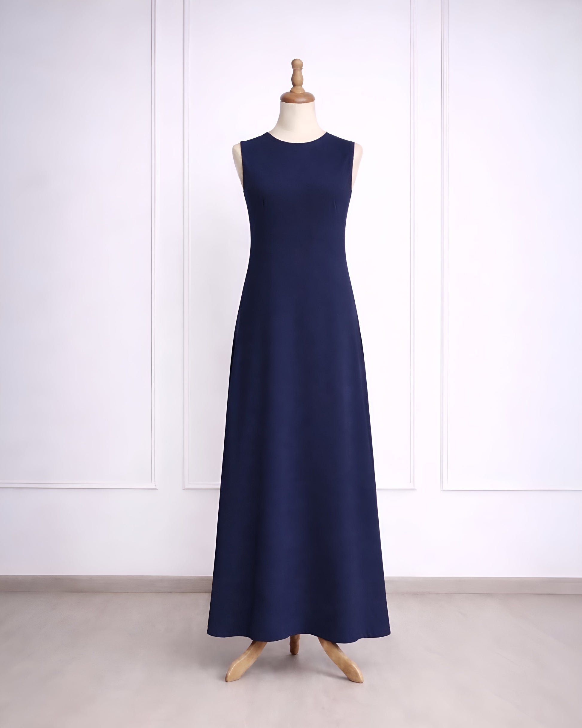 Rosetta lining maxi dress for modest layering under dresses and abayas made from lightweight smooth lining fabric