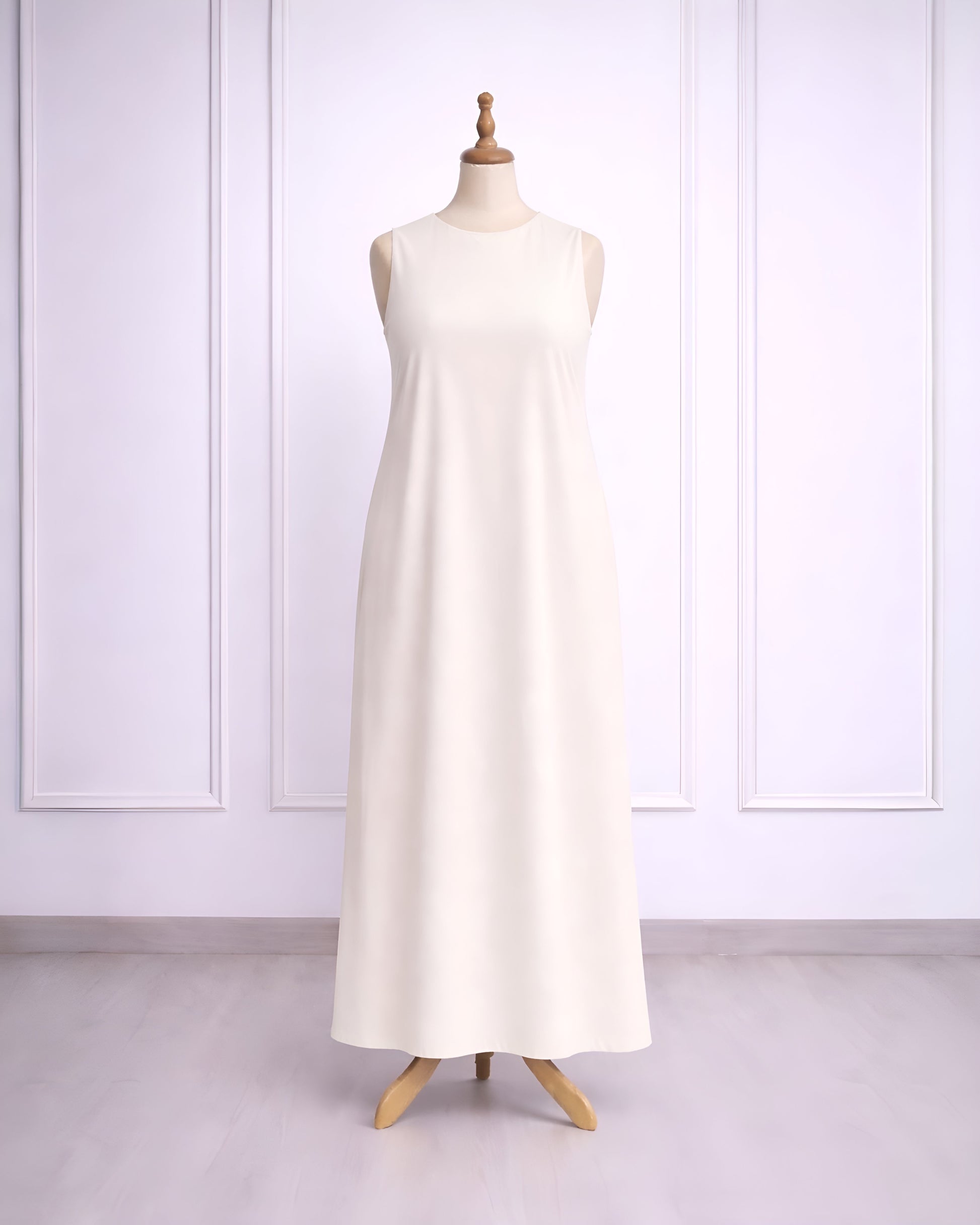 Rosetta lining maxi dress for modest layering under dresses and abayas made from lightweight smooth lining fabr