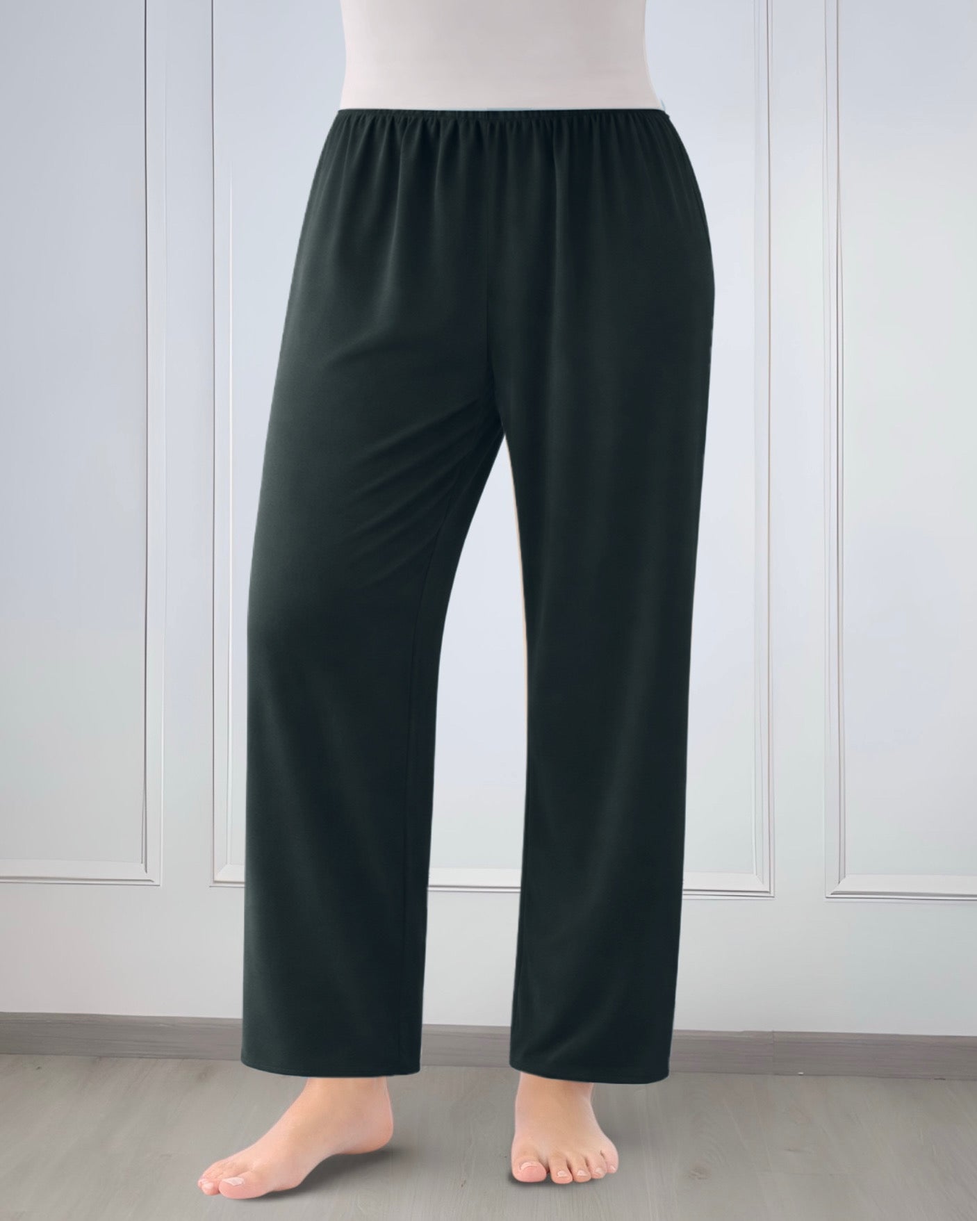 Lightweight rosetta lining pants worn under skirts and dresses, black color, length 100 cm