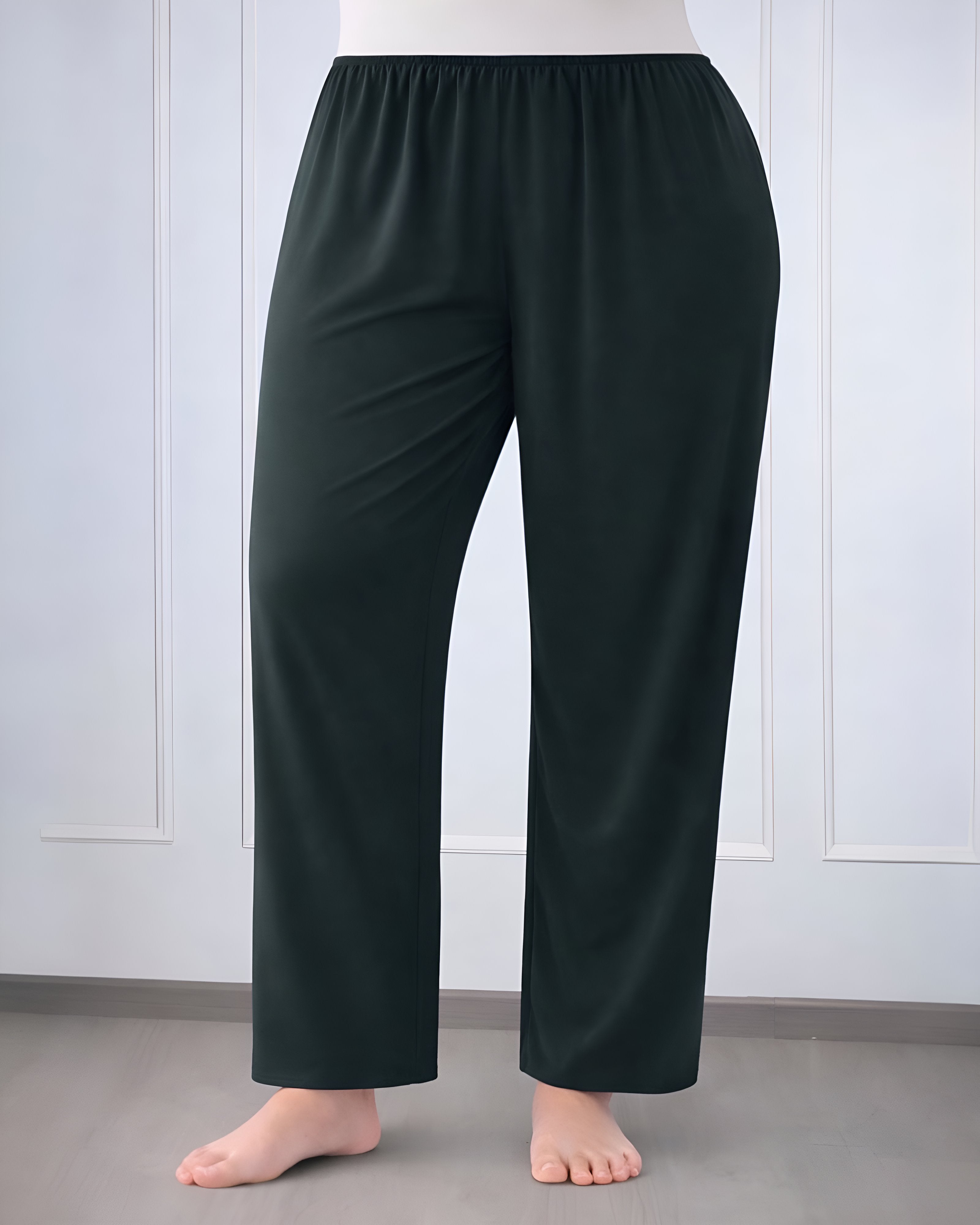 Lightweight rosetta lining pants worn under skirts and dresses, black color, length 100 cm, plus size